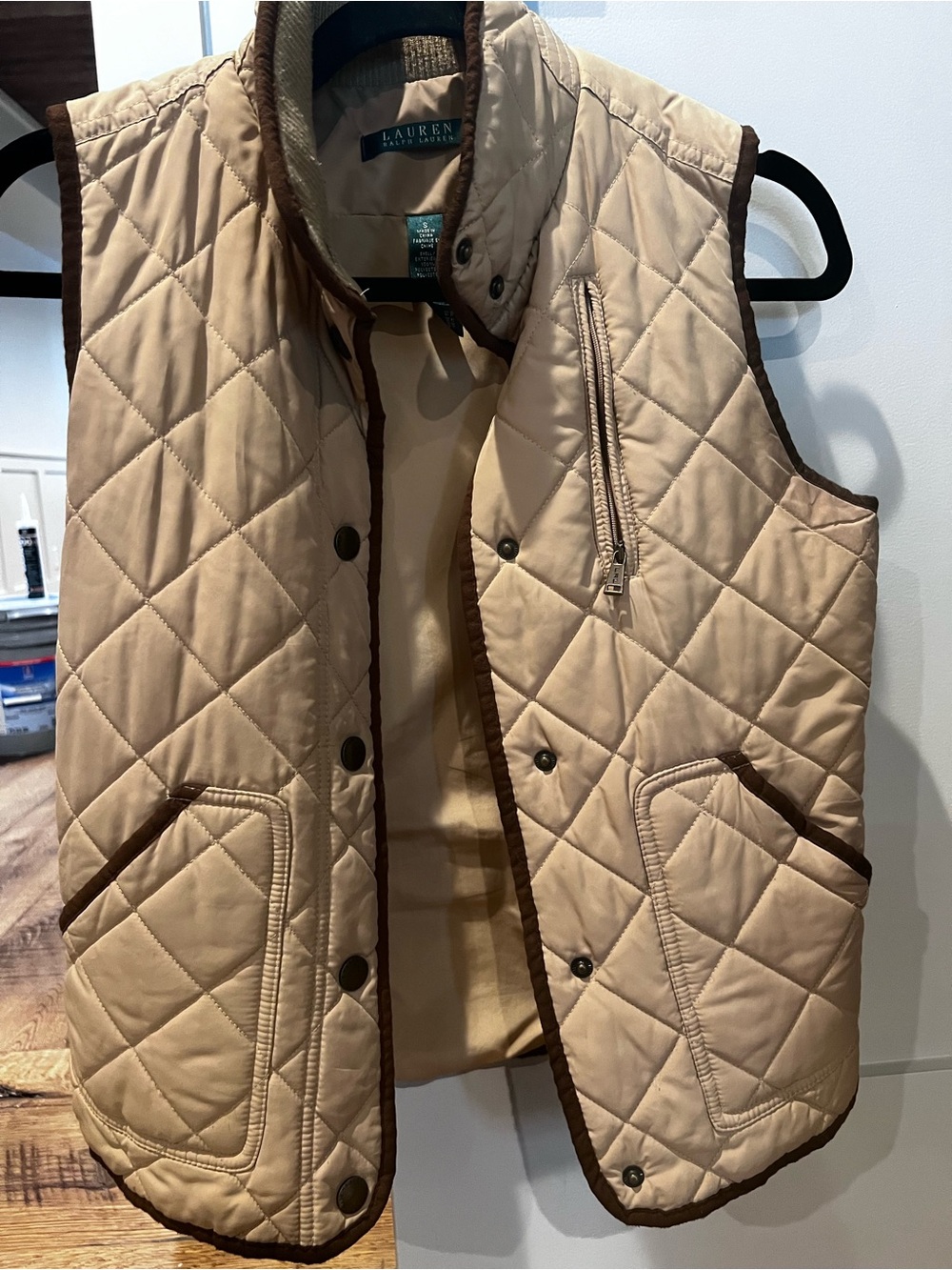Lauren Ralph Lauren women’s Quilted Tan Vest